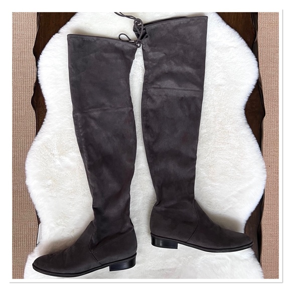 MARC FISHER  'Humor2' Grey Over The Knee Boots - Picture 4 of 10